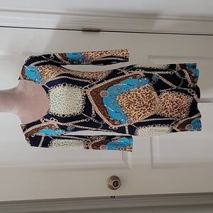 Foreign Exchange Size Unknown Abstract Bodycon Mini Dress, Cutout Back Accent